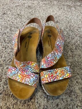 Eriemichael Multicolor Patterned Women's Slingback Sandals